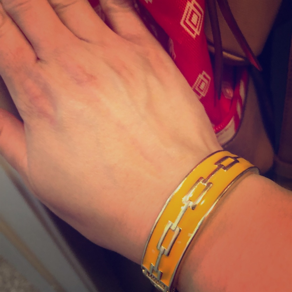 Gold and yellow bracelet